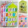 16 Pockets Wardrobe Hanging Organizer Bag / Hanger Closet Storage
