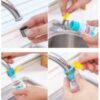 360 Adjustable Silicone Kitchen Fan Faucet/Shower with Clip | Flexible Kitchen, Bathroom, Sink Tap Shower - Image 2