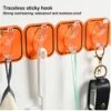 Six Rows Self-adhesive Sticky Hooks - 6 pieces Hook Patti - Self-adhesive hooks