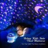 Moon Lamp | Starry Sky Dream Rotating Projection Night Light for Kids Room | Projector with USB Wire Colorful Romantic LED Star