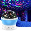 Moon Lamp | Starry Sky Dream Rotating Projection Night Light for Kids Room | Projector with USB Wire Colorful Romantic LED Star - Image 3