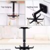 360 Degrees Self-Adhesive Hook Kitchen | Muliti-functional Hooks 360 Degree Rotating | No Drilling Tie Belt Storage Rack Rotate Holder | Wall Hanging Cabinet Shelf Rotating Folding Hooks - Image 5