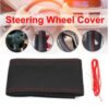 Leather Steering Wheel Covers - 38cm - Image 4