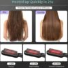 Straightener Hot Comb - Ceramic Hair Curler - Multi Speed Electric Straightening  - Curling Iron Hairbrush - Image 5