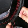 Leather Steering Wheel Covers - 38cm