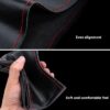 Leather Steering Wheel Covers - 38cm - Image 6