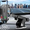 Wireless Charging Stand Holders - Car Mount Dashboard Phone Holder - Mobile Phone 15W Wireless Charger Stand - Image 2