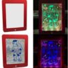 Magic Pad Create Art That GLOWS Light Up LED Board Draw, Sketch, Create, Doodle, Art, Write, Learning Tablet | Includes 3 Dual Side Markets - 30 Stencils - 8 Colorful Effects - Image 3