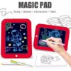 Magic Pad Create Art That GLOWS Light Up LED Board Draw, Sketch, Create, Doodle, Art, Write, Learning Tablet | Includes 3 Dual Side Markets - 30 Stencils - 8 Colorful Effects - Image 2