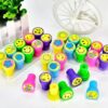 10pcs Set of Different Shapes Children Toy Stamps | Cartoon Smiley Face Kids Seal for Scrapbooking Stamper DIY Painting Photo Album Decor - Image 3