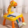 Kids Projector Painting Board | Drawing Board LED Projector Drawing Table Toys - Image 3