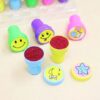 10pcs Set of Different Shapes Children Toy Stamps | Cartoon Smiley Face Kids Seal for Scrapbooking Stamper DIY Painting Photo Album Decor - Image 5