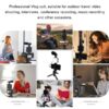 Vlogging Video Making Kit – Phone Mount Photographic Lighting Smartphone Video Kit Microphone LED Selfie Tripod Recording Handle Portable Stabilizer Bracket - Image 4