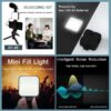 Vlogging Video Making Kit – Phone Mount Photographic Lighting Smartphone Video Kit Microphone LED Selfie Tripod Recording Handle Portable Stabilizer Bracket - Image 5