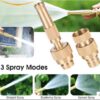 Adjustable Powerful Water Nozzle Garden & Car Spray | High Pressure Brass Direct Nozzle Booster | Hose Nozzle Garden Brass Spray Nozzle 