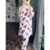 2 Pcs Stitched Arabic Lawn Printed Shirt And Trouser