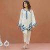 3 Pcs Stitched Organza Embroidered Suit