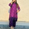 2 Pcs Stitched Arabic Lawn Printed Suit - Image 4