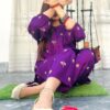 2 Pcs Stitched Arabic Lawn Printed Suit - Image 3
