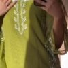 3 Pcs Stitched Organza Embroidered Suit