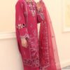 03 Piece Unstitched Lawn Embroidered Suit - Image 3