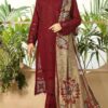 3 Pcs Unstitched Linen Embroidered Suit