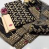 5 Pcs Unstitched Crinkle Chiffon Embroidered Suit - Image 3