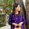 2 Pcs Stitched Arabic Lawn Printed Suit - Image 2