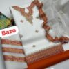 3 Pcs Unstitched Organza Embroidered Suit - Image 3