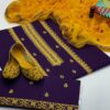 3 Pcs Women's Unstitched Lawn Embroidered Suit