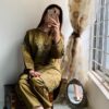 2 Pcs Stitched Khaadi Net Embroidered Suit - Image 4