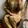 2 Pcs Stitched Khaadi Net Embroidered Suit