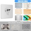 Wall Hangers Without Nails - Wall Hooks PACK OF 6 || No Drill Screw Stick-On Punch