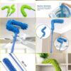 Foldable Microfiber Fan Cleaning Duster || Flexible Fan Mop Cleaning Brush with Stainless Steel Long Rod - Image 2