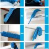 Foldable Microfiber Fan Cleaning Duster || Flexible Fan Mop Cleaning Brush with Stainless Steel Long Rod - Image 6