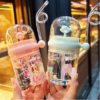 260ML Fancy Kids Water Bottle with Straw and Cover - Image 2
