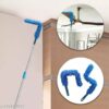 Foldable Microfiber Fan Cleaning Duster || Flexible Fan Mop Cleaning Brush with Stainless Steel Long Rod - Image 8