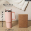 1.2 Liter Stainless Steel Tumbler Cup with Handle and Straw - Image 4