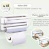 Triple Paper Dispenser Cling Film Wrap Aluminum Foil & Kitchen Roll - Image 2