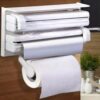 Triple Paper Dispenser Cling Film Wrap Aluminum Foil & Kitchen Roll - Image 4