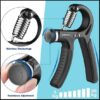 5-60kg Rubber Handle Adjustable Hand Grip Strengthener - Non Slip Grip Strength Trainer
