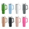 1.2 Liter Stainless Steel Tumbler Cup with Handle and Straw - Image 7
