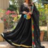 4-pcs Stitched Shalmose Silk Embroidered MAXI Suit - Image 4