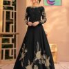 1 Pc Stunning Shalmose Silk Stitched Embroidered MAXI