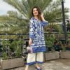 2-pcs Stitched Printed Khaddar Shirt & Trouser Set - Image 3